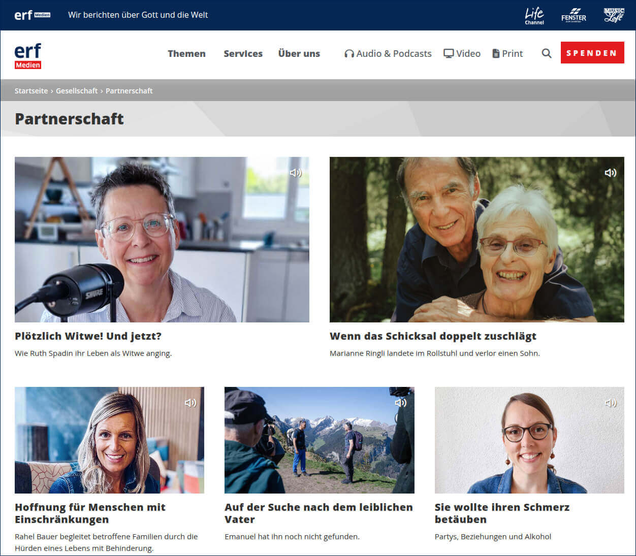 Partnerschaft und Beziehungen Radiobeiträge Podcasts von ERF Medien